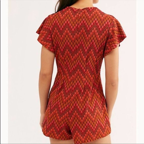 Free People Tribal Phoenix Playsuit Romper - Picture 2 of 14